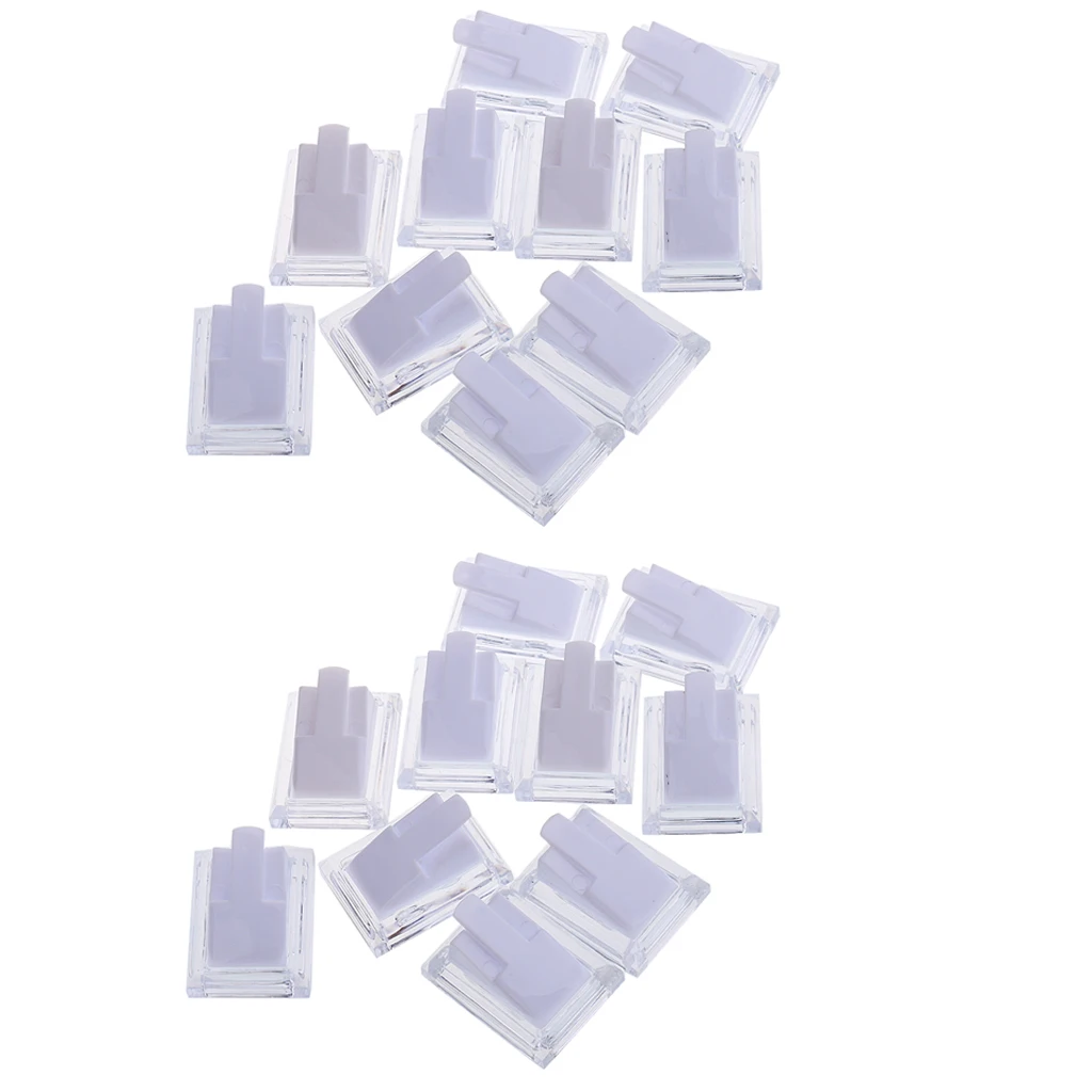 20pcs Plastic Finger Ring Holder Display Storage Stand For Women Ladies 20pcs Plastic Finger Ring Holder Display Storage Stand For Women Ladies