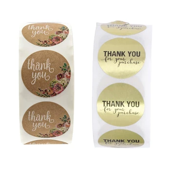 2 Roll 1 Inch Round Thank You for Your Purchase Stickers / 500 Labels Per Roll, Wood Color & Gold
2 Roll 1 Inch Round Thank You for Your Purchase Stickers / 500 Labels Per Roll, Wood Color & Gold