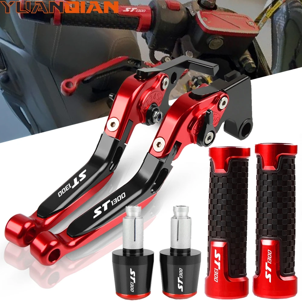 For HONDA ST1300 ST 1300 2008 2009 2010 2011 2012 Motorcycle Adjustable Floding Brake Clutch Levers Handle bar grip ends |