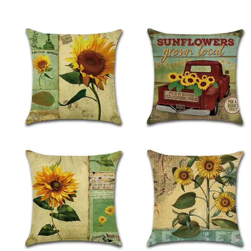 Sunflower Cushion Cover Linen Cartoon Styles Truck Printed Decor Throw Pillows Living Room Sofa Home Decoration Pillow Case
Sunflower Cushion Cover Linen Cartoon Styles Truck Printed Decor Throw Pillows Living Room Sofa Home Decoration Pillow Case