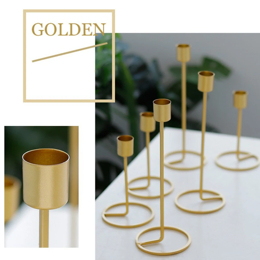 Vintage Iron Candle Holder Candlestick Tealight Wedding Party Home Decor Gold Vintage Iron Candle Holder Candlestick Tealight Wedding Party Home Decor Gold