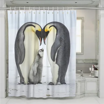 A Penguin 3D Shower Curtain Bathroom Waterproof Polyester Printing Curtains for Bathroom Shower Hooks
A Penguin 3D Shower Curtain Bathroom Waterproof Polyester Printing Curtains for Bathroom Shower Hooks
