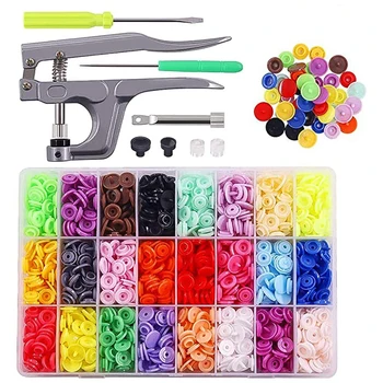 360pcs Snap Button with Snaps Pliers Tool Kit for DIY Sewing Crafting Plastic T5 Stud Cloth Button Press Machine Sewing Tool
360pcs Snap Button with Snaps Pliers Tool Kit for DIY Sewing Crafting Plastic T5 Stud Cloth Button Press Machine Sewing Tool