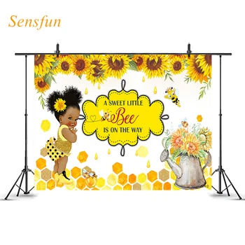 LEVOO Photo Background Sunflowers Bees Baby Shower Girl Photography Backdrop Photo Booth Photozone Studio Banner Shooot Props 
LEVOO Photo Background Sunflowers Bees Baby Shower Girl Photography Backdrop Photo Booth Photozone Studio Banner Shooot Props