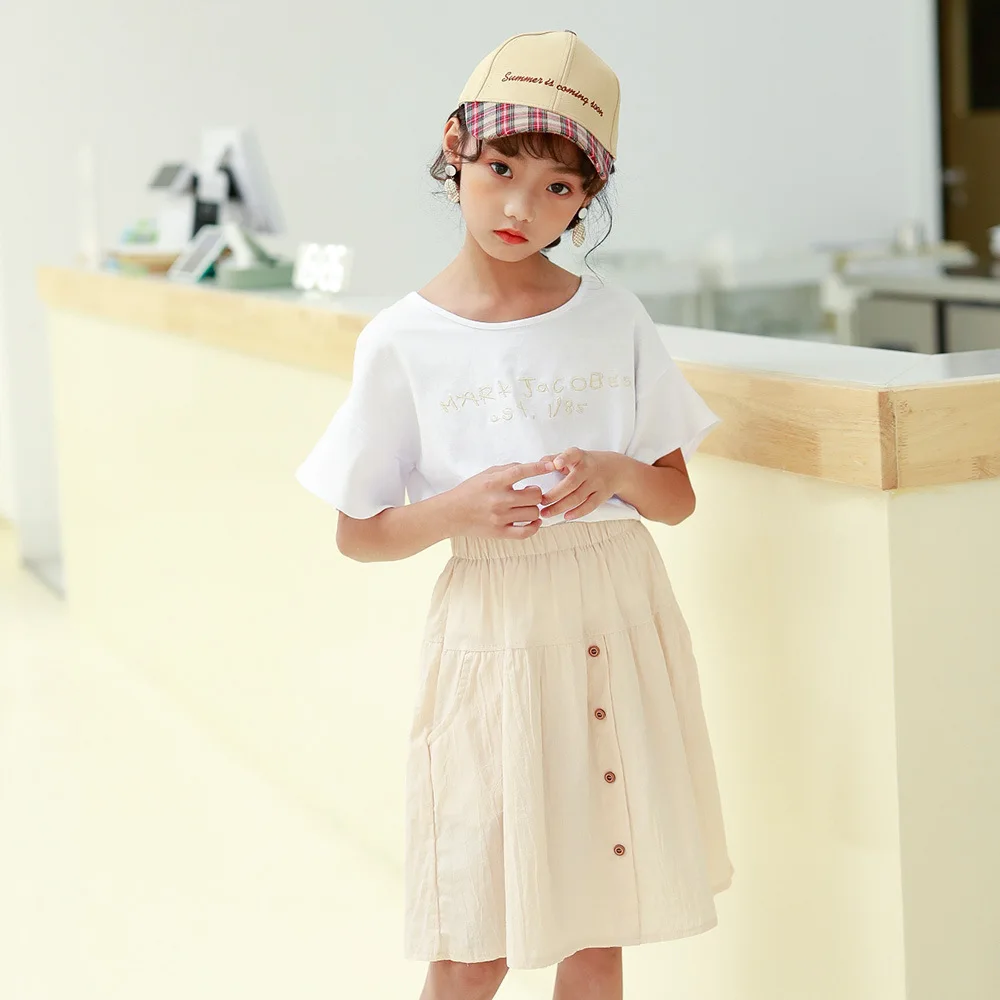 Girls' Short-sleeved Suit New Style Summer Wear 2020 Big Kid Korean-style Skirt Two-Piece Set Quality Childrenswear
Girls' Short-sleeved Suit New Style Summer Wear 2020 Big Kid Korean-style Skirt Two-Piece Set Quality Childrenswear