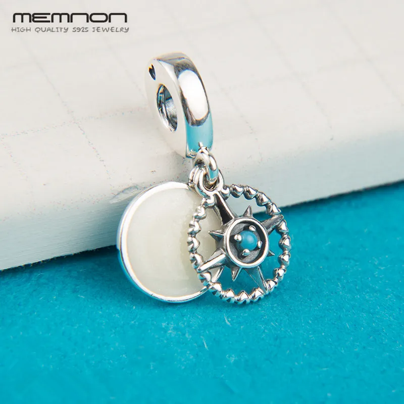 New Compass Rose Dangle Charms 925 sterling Silver Enamel pendant charm fit Bracelet Necklace DIY for women Memnon Jewelry DA273
New Compass Rose Dangle Charms 925 sterling Silver Enamel pendant charm fit Bracelet Necklace DIY for women Memnon Jewelry DA273