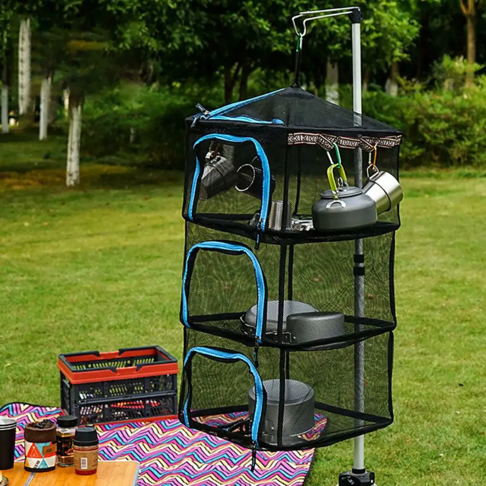 Drying Rack Net 4 Layer Collapsible Mesh Hanging Vegetable Fish Dryer With Zipper For Outdoor Camping Fishing
Drying Rack Net 4 Layer Collapsible Mesh Hanging Vegetable Fish Dryer With Zipper For Outdoor Camping Fishing