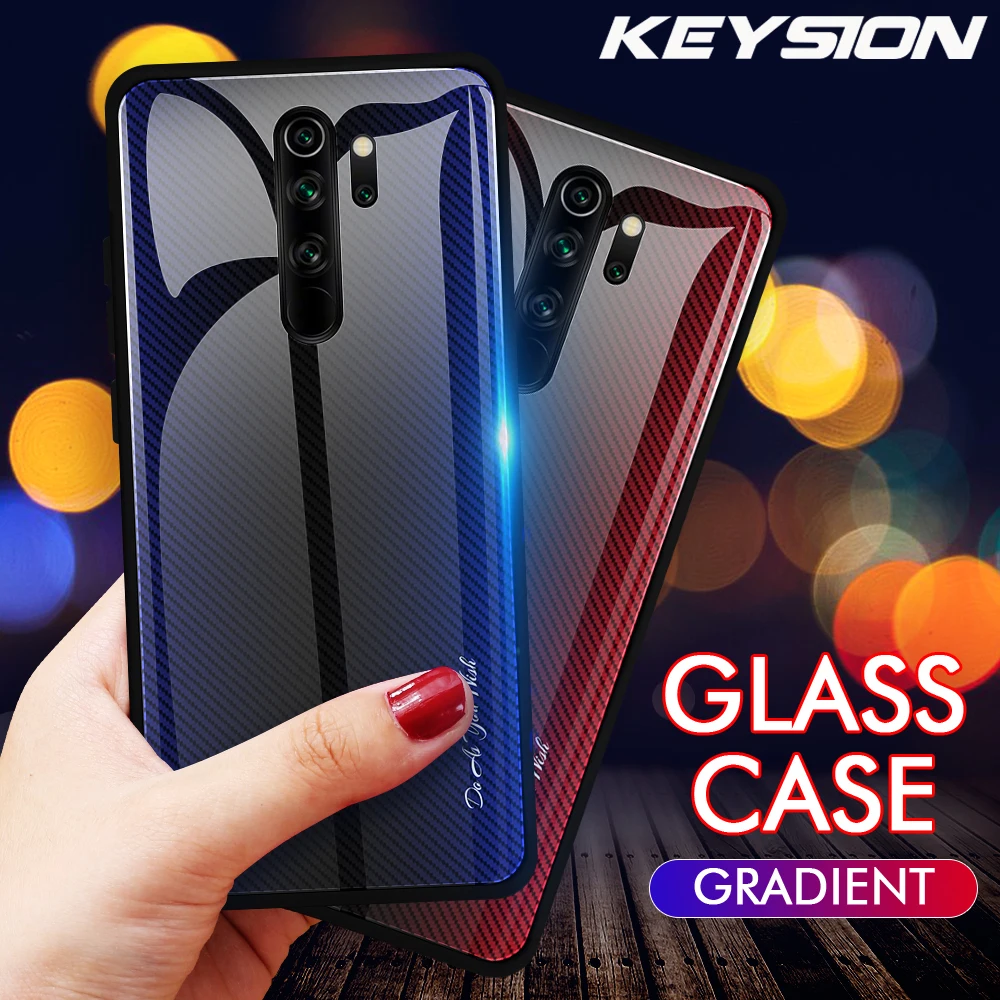 KEYSION Gradient Tempered Glass Case for Xiaomi Redmi Note 8 Pro 7 6 K20 Shockproof Back Cover for Xiaomi Mi 9T Pro Mi 9 SE A3
KEYSION Gradient Tempered Glass Case for Xiaomi Redmi Note 8 Pro 7 6 K20 Shockproof Back Cover for Xiaomi Mi 9T Pro Mi 9 SE A3