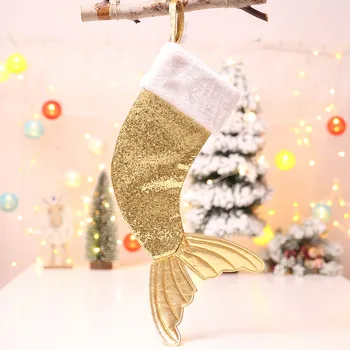 Mermaid Christmas Stocking Gift Bag Holders Christmas Candy Dragee Bag Christmas Decorations for Home Noel New Year 2020 Present
Mermaid Christmas Stocking Gift Bag Holders Christmas Candy Dragee Bag Christmas Decorations for Home Noel New Year 2020 Present