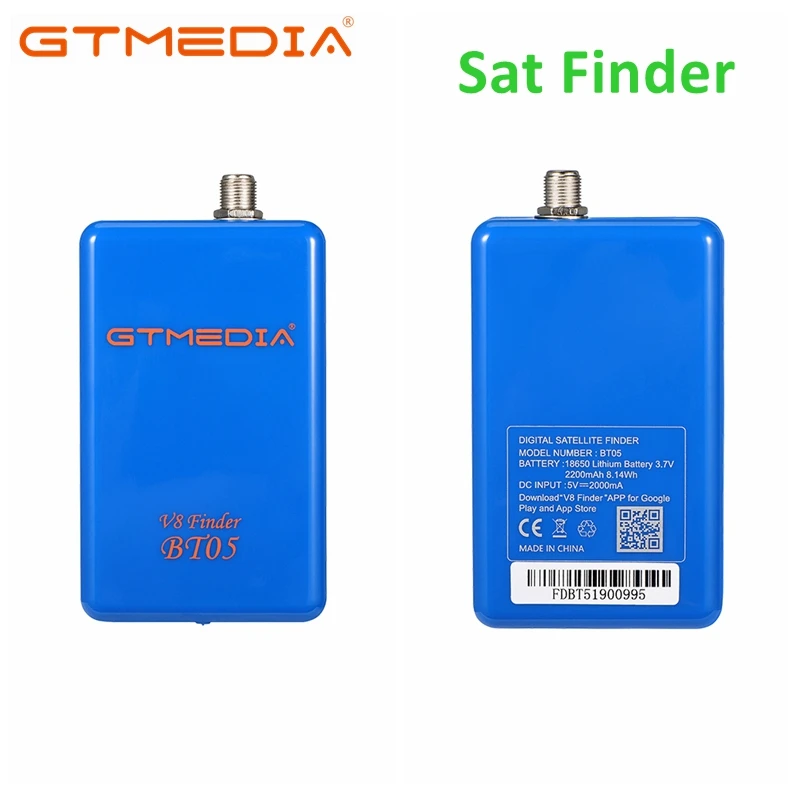 V8 Finder BT05 Satellite Finder Meter Support DVB S2 Sat Finder Meter For Satfinder DVB S2 Tuner Built-in lithium battery 2200mA
V8 Finder BT05 Satellite Finder Meter Support DVB S2 Sat Finder Meter For Satfinder DVB S2 Tuner Built-in lithium battery 2200mA
