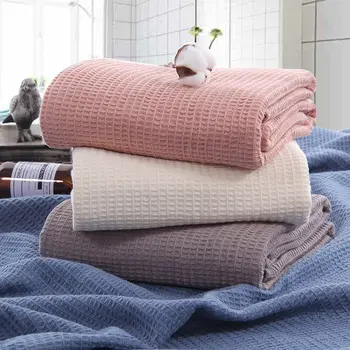 Summer Blanket 100% Cotton Noon Snap Cover High Quality Towel Sofa Solid Blanket Cover Waffle-fabric Pink Beige Honeycomb Quilts
Summer Blanket 100% Cotton Noon Snap Cover High Quality Towel Sofa Solid Blanket Cover Waffle-fabric Pink Beige Honeycomb Quilts