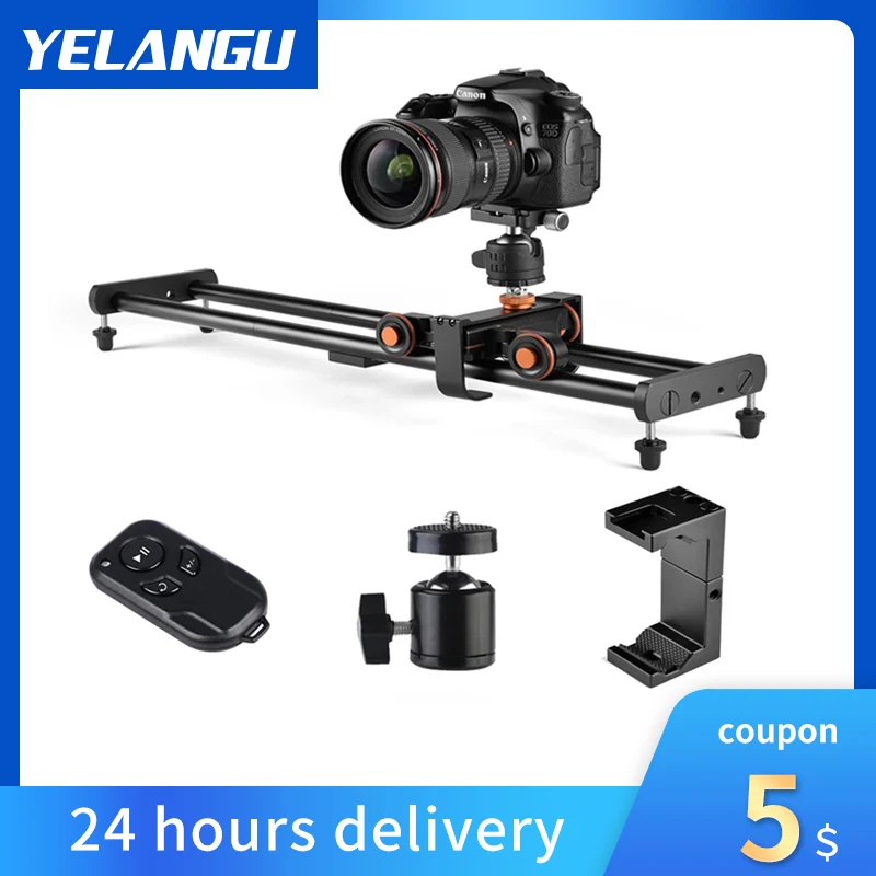 YELANGU камера видео автодолли Электрический мотор трек слайдер для Canon Nikon Sony DSLR