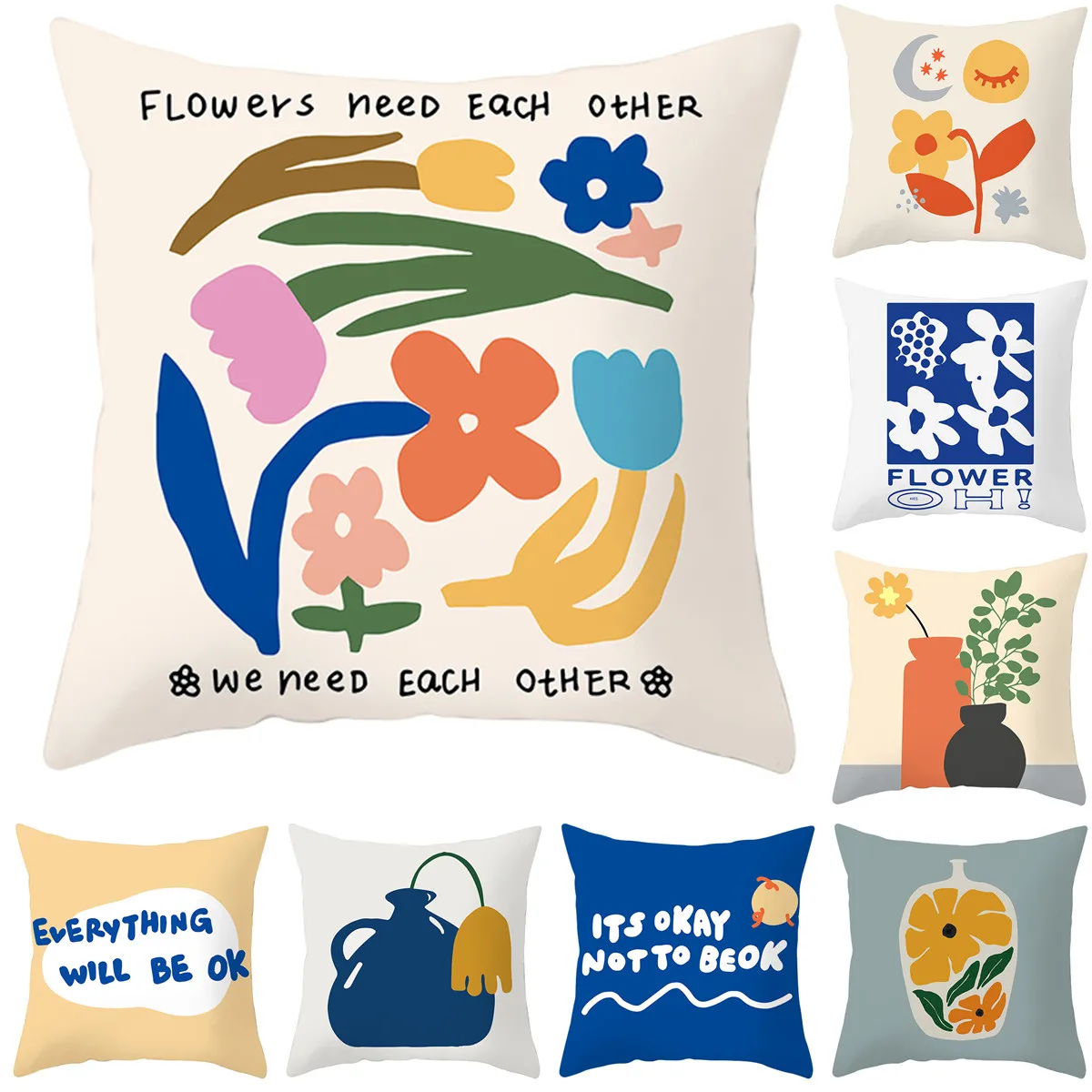 Nordic Abstract Painting Flowers Cushion Cover Throw Pillows Cover For Home Sofa Car Decorative Pillowslip Pillows Pillow Case
Nordic Abstract Painting Flowers Cushion Cover Throw Pillows Cover For Home Sofa Car Decorative Pillowslip Pillows Pillow Case