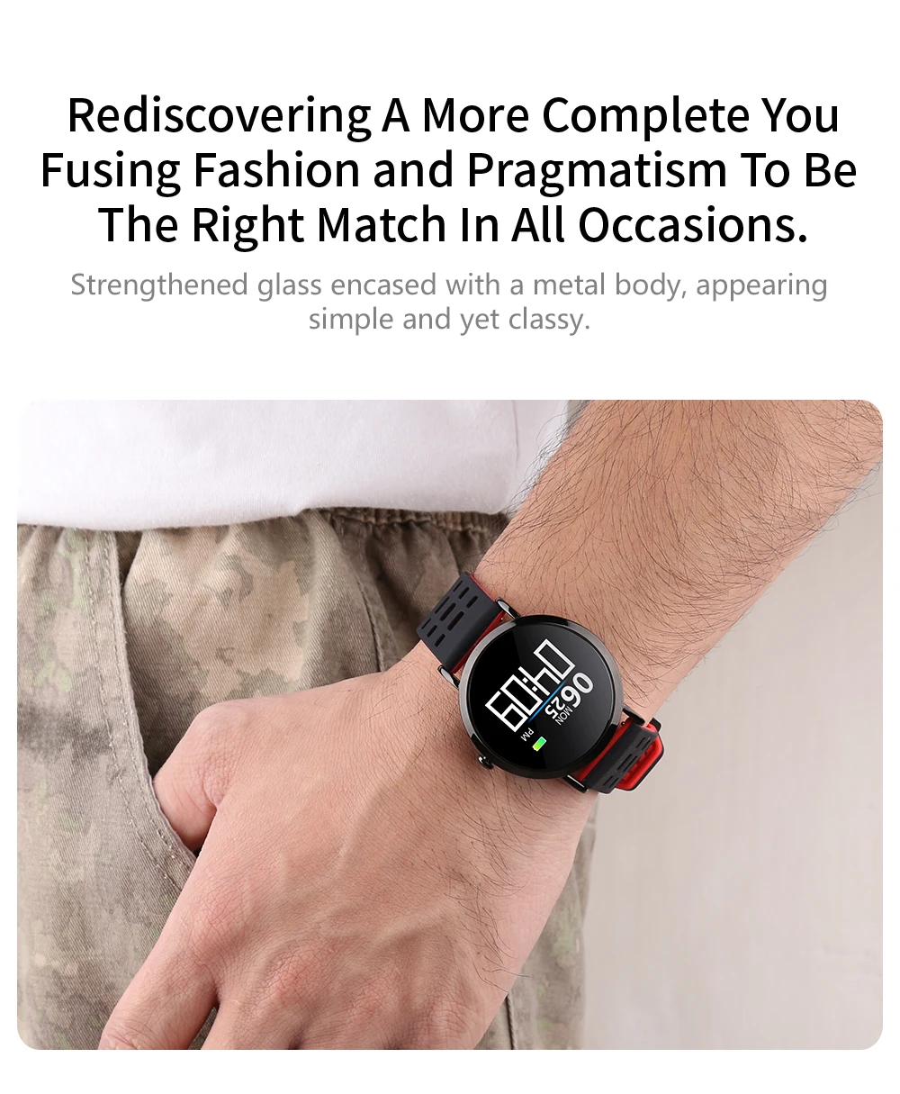 Men Smart Watch Waterproof Sport health Watch Activity Fitness Tracker Heart Rate monitor Smartwatch Women Clock for android IOS (4)