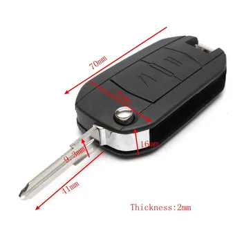 Hot 2 Buttons Car Remote Key FOB Case Shell With Keychain For Vauxhall Opel Corsa C Meriva Black 
Hot 2 Buttons Car Remote Key FOB Case Shell With Keychain For Vauxhall Opel Corsa C Meriva Black