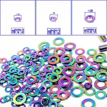 10 Pcs Titanium Screw Washer M6 M8 M10 Titanium gasket Ti color ring Ti Fastener Bolt Screw For cbr 600 f4 honda 2005 re
10 Pcs Titanium Screw Washer M6 M8 M10 Titanium gasket Ti color ring Ti Fastener Bolt Screw For cbr 600 f4 honda 2005 re