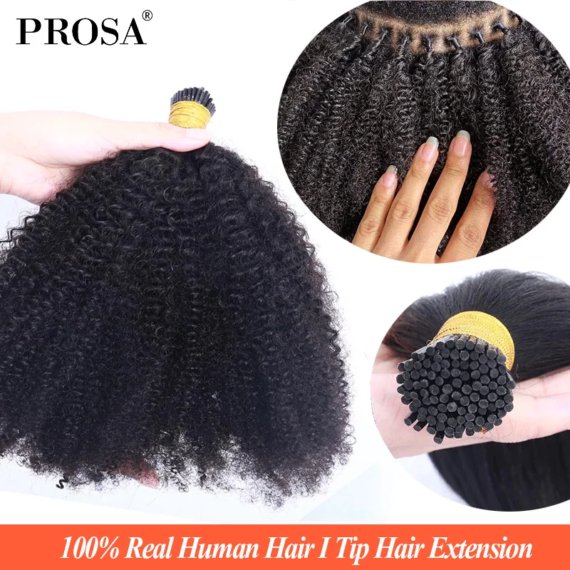 

Afro Kinky Curly Microlinks I Tip Hair Extension Bulk Hair 30 Inch Hairpiece Natural Wholesale Virgin Hair Bundles Brazilian