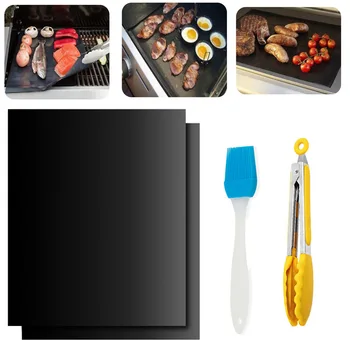 BBQ Grill Mat 40 * 33cm Non-stick Baking Accessories Grill Mat Cooking Grilling Sheet Heat Resistance Easily Bbq Accessories
BBQ Grill Mat 40 * 33cm Non-stick Baking Accessories Grill Mat Cooking Grilling Sheet Heat Resistance Easily Bbq Accessories