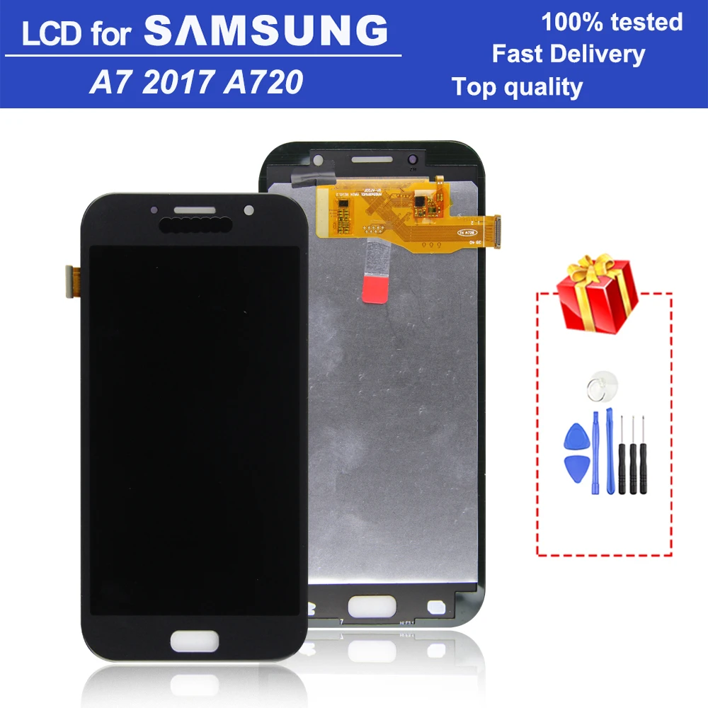 100% Tested 5.2'' AAA quality A7 2017 LCD screen for Samsung Galaxy A7 2017 A720 A720F A720M LCD touch screen digital assembly
100% Tested 5.2'' AAA quality A7 2017 LCD screen for Samsung Galaxy A7 2017 A720 A720F A720M LCD touch screen digital assembly