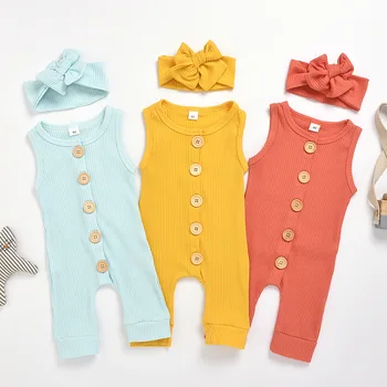 2020 Summer Baby Romper Sleeveless Solid Color Baby's Romper European and American Fashion Wholesale
2020 Summer Baby Romper Sleeveless Solid Color Baby's Romper European and American Fashion Wholesale