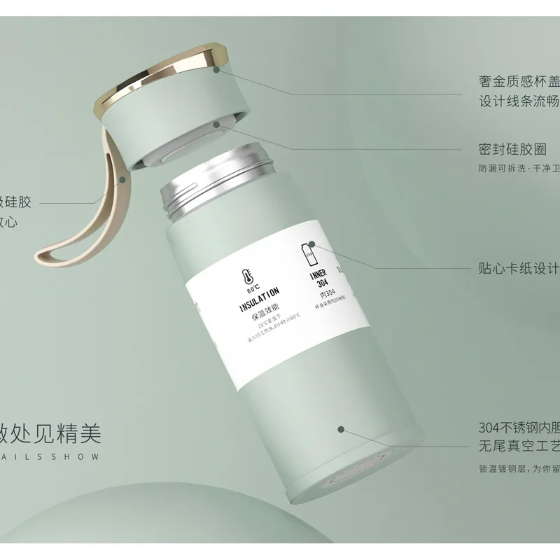 Japanese version fresh portable vacuum flask 304 stainless steel student ladies universal mini portable coffee tea vacuum flask
Japanese version fresh portable vacuum flask 304 stainless steel student ladies universal mini portable coffee tea vacuum flask