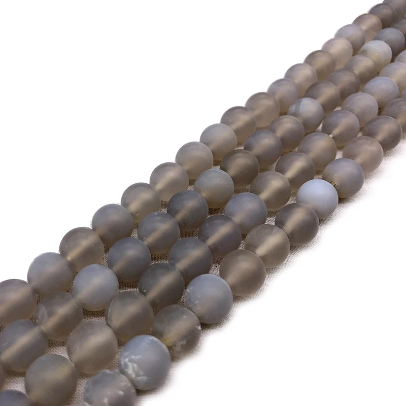 Natural Stone Dull Polish Matte Grey Agates Round Loose Beads For Jewelry Making 4/6/8/10/12mm Beaded Bracelet Diy Accessories
Natural Stone Dull Polish Matte Grey Agates Round Loose Beads For Jewelry Making 4/6/8/10/12mm Beaded Bracelet Diy Accessories