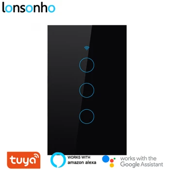 Lonsonho Tuya Smartlife Wifi Smart Switch US 3 Gang Touch Panel Switches Compatible Alexa Google Home Mini Assistant
Lonsonho Tuya Smartlife Wifi Smart Switch US 3 Gang Touch Panel Switches Compatible Alexa Google Home Mini Assistant
