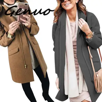 Genuo New 2019 Fashion Zipper Long Women Wool Coat Office Lady Solid Winter Jacket Slim Cashmere Coat 2019
Genuo New 2019 Fashion Zipper Long Women Wool Coat Office Lady Solid Winter Jacket Slim Cashmere Coat 2019