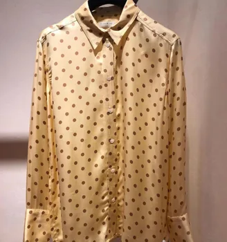 Women Shirt 2020 Spring and Summer New Casual Polka Dot Long Sleeve Printed Blouse 
Women Shirt 2020 Spring and Summer New Casual Polka Dot Long Sleeve Printed Blouse