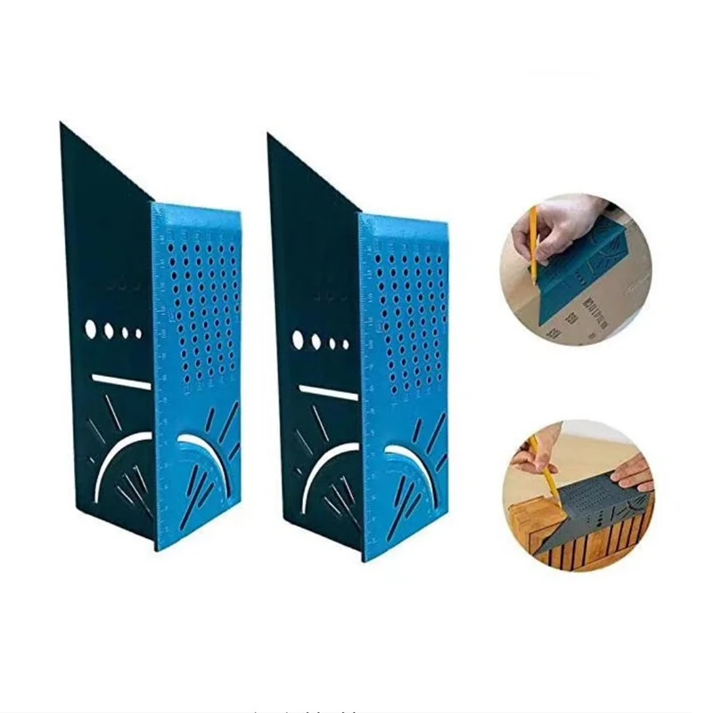 Generic Working Mitre Wood Gauge Angle 3D Square Ruler Measuring