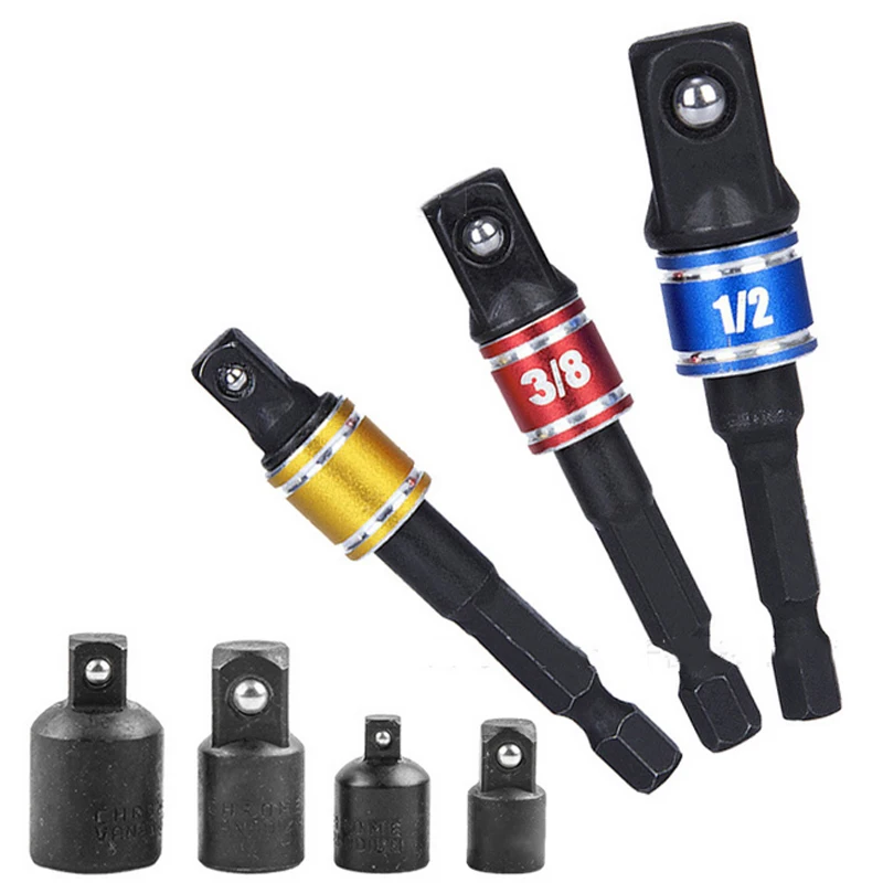 7pcs Electric Drill Socket Adapter Hex Socket Extension Bar Rod Set 1/4" 3/8" 1/2" for Impact Driver
7pcs Electric Drill Socket Adapter Hex Socket Extension Bar Rod Set 1/4" 3/8" 1/2" for Impact Driver