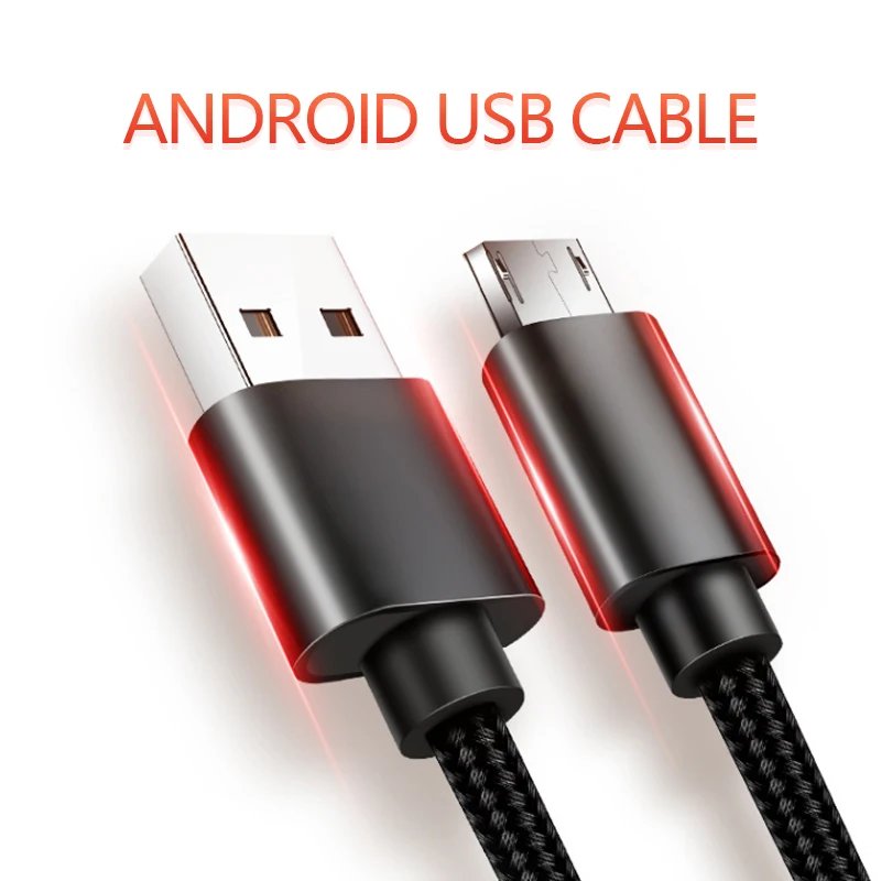 Micro Usb быстрое зарядное устройство Android для смартфонов Huawei Xiaomi кабели мобильных