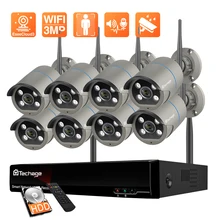 Techage 8CH 3MP HD WiFi IP Camera Set Wireless NVR Kit Humanoid Detection Two Way Audio Recording P2P CCTV Surveillance System
Techage 8CH 3MP HD WiFi IP Camera Set Wireless NVR Kit Humanoid Detection Two Way Audio Recording P2P CCTV Surveillance System