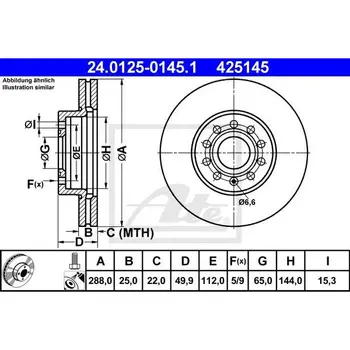 Disc brake front Audi A3, Skoda Octavia VW Golf 1.4-2.0i/1.9/2.0TDi 03 ATE 24012501451
Disc brake front Audi A3, Skoda Octavia VW Golf 1.4-2.0i/1.9/2.0TDi 03 ATE 24012501451