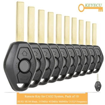 KEYECU 10 Pieces, KYDZ Remote Control Car Key for BMW CAS2 System 3 5 6 7 Series E36 E38 E46 E39 E60 E63 E64 X3, Fob 3 Buttons
KEYECU 10 Pieces, KYDZ Remote Control Car Key for BMW CAS2 System 3 5 6 7 Series E36 E38 E46 E39 E60 E63 E64 X3, Fob 3 Buttons