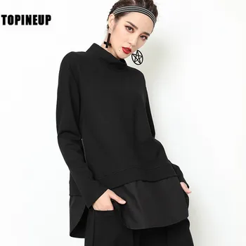 Women New Loose small-neck-collar split T-shirt Long Sleeve Fashion Tide Spring Autumn 2020
Women New Loose small-neck-collar split T-shirt Long Sleeve Fashion Tide Spring Autumn 2020