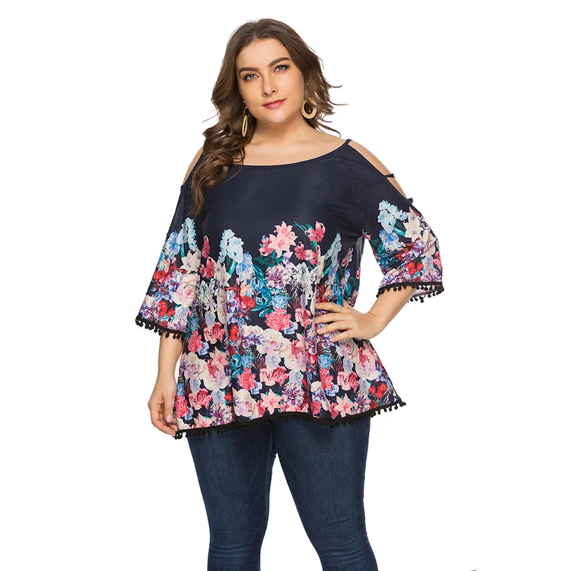 Casual Women Blouses Tops And Shirts Summer 3/4 Sleeve Off Shoulder Top Blouses For Female Fashion Large Size Floral Ladies Tops
Casual Women Blouses Tops And Shirts Summer 3/4 Sleeve Off Shoulder Top Blouses For Female Fashion Large Size Floral Ladies Tops