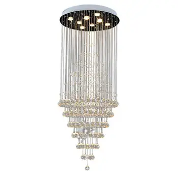 D60*H150cm Moder lustre ceiling Chandelier Art Design Living Room Stair Crystal Fixtures Crystal Ceiling hanging lighting Lamps
D60*H150cm Moder lustre ceiling Chandelier Art Design Living Room Stair Crystal Fixtures Crystal Ceiling hanging lighting Lamps