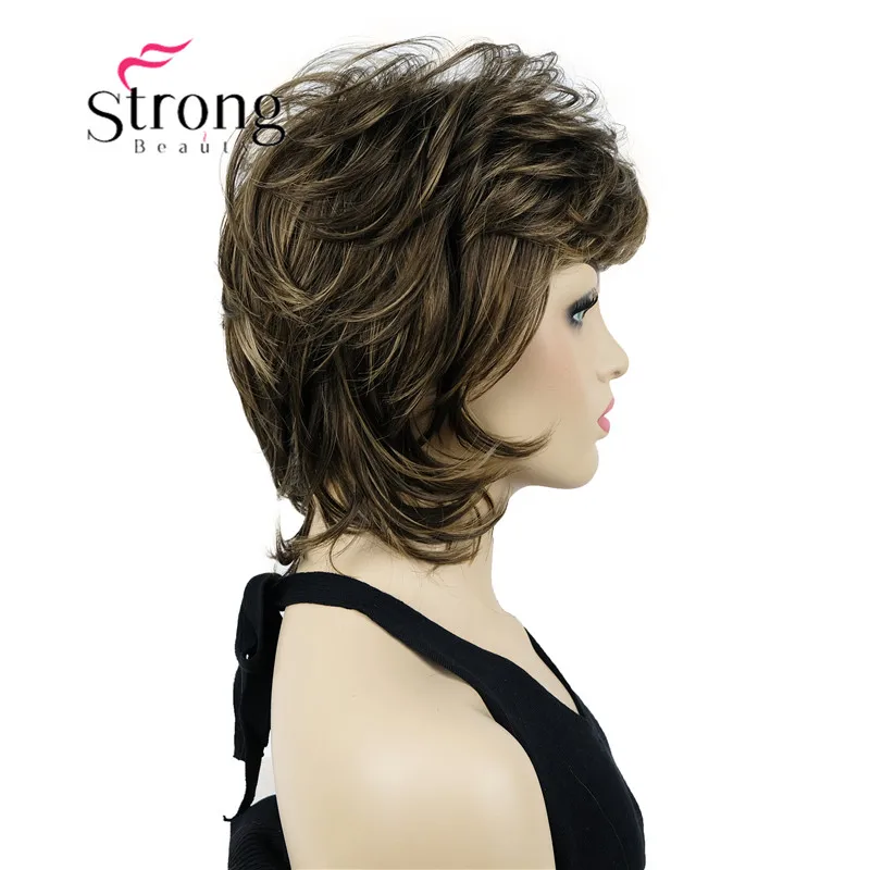 StrongBeauty Bady Wavy Glonden Blonde Neck Length Synthetic Wig for Womens COLOUR CHOICES