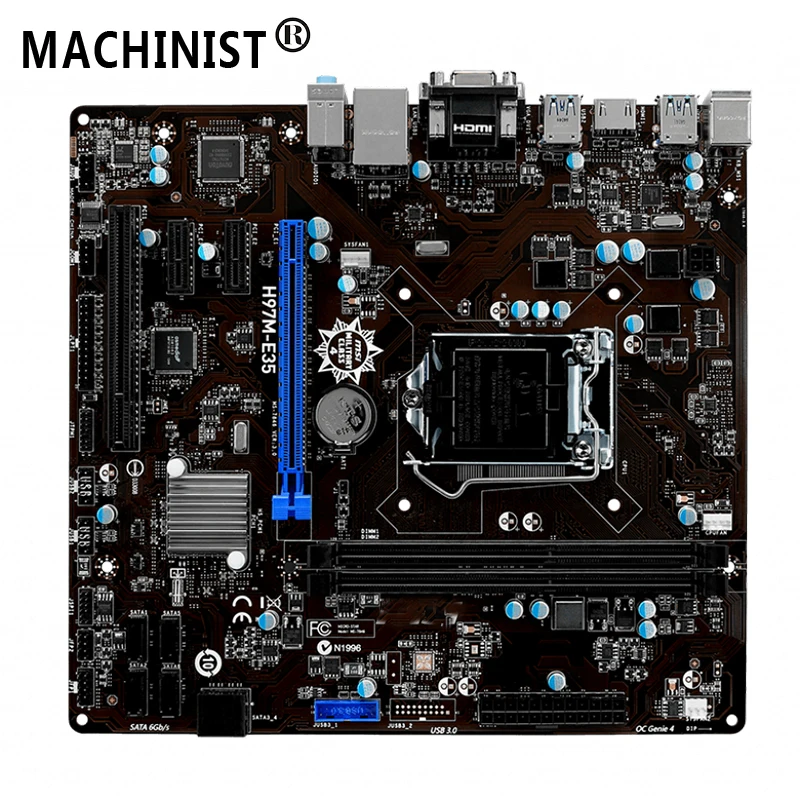 For MSI H97M-E35 Desktop motherboard MB Intel H97 LGA 1150 micro-ATX DDR3 16GB SATA3.0 USB3.0 100% fully Tested Free shipping
For MSI H97M-E35 Desktop motherboard MB Intel H97 LGA 1150 micro-ATX DDR3 16GB SATA3.0 USB3.0 100% fully Tested Free shipping