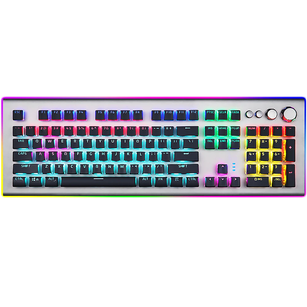 Mechanical Gaming Keyboard Programmable Blue Switches USB Wired Metal Panel Multi-color Backlit for Office Game Desktop Laptop
Mechanical Gaming Keyboard Programmable Blue Switches USB Wired Metal Panel Multi-color Backlit for Office Game Desktop Laptop
