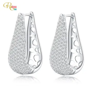 Rainbamabom Fashion 925 Solid Sterling Silver Created Moissanite Diamonds Gemstone Wedding Engagement Fine Jewelry Earrings
Rainbamabom Fashion 925 Solid Sterling Silver Created Moissanite Diamonds Gemstone Wedding Engagement Fine Jewelry Earrings