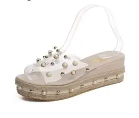 2020 summer new transparent sponge cake sandals rhinestone open-toe shoes female wedges shoes with breathable material platform
2020 summer new transparent sponge cake sandals rhinestone open-toe shoes female wedges shoes with breathable material platform