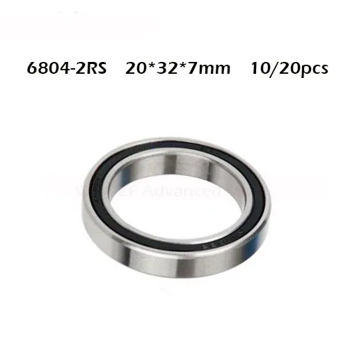 10/20PCS High quality ABEC-1 6804 2RS 6804RS 6804-2RS 6804 RS 20x32x7 mm 20*32*7mm double Rubber seal Deep Groove Ball Bearing
10/20PCS High quality ABEC-1 6804 2RS 6804RS 6804-2RS 6804 RS 20x32x7 mm 20*32*7mm double Rubber seal Deep Groove Ball Bearing