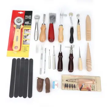 20pcs Leather Craft Tools punch Kit Stitching Working Stitching Groover Sewing Set Leather Rivets Single Cap Rivets Tubular 
20pcs Leather Craft Tools punch Kit Stitching Working Stitching Groover Sewing Set Leather Rivets Single Cap Rivets Tubular