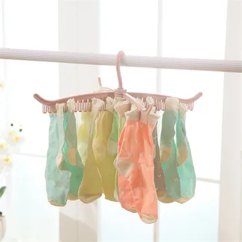 360 Degree Rotation Plastic Racks Hangers Clothes Underwear Socks 52 Clips Drying Rack Home Clothes Tools Supplies Pink 
360 Degree Rotation Plastic Racks Hangers Clothes Underwear Socks 52 Clips Drying Rack Home Clothes Tools Supplies Pink