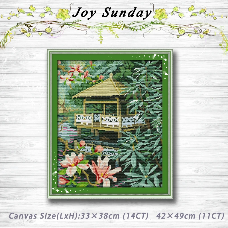 Pavilion with flowers decor painting dmc 14CT 11CT counted cross stitch kits embroidery set Needlework Set chinese cross stitch
Pavilion with flowers decor painting dmc 14CT 11CT counted cross stitch kits embroidery set Needlework Set chinese cross stitch