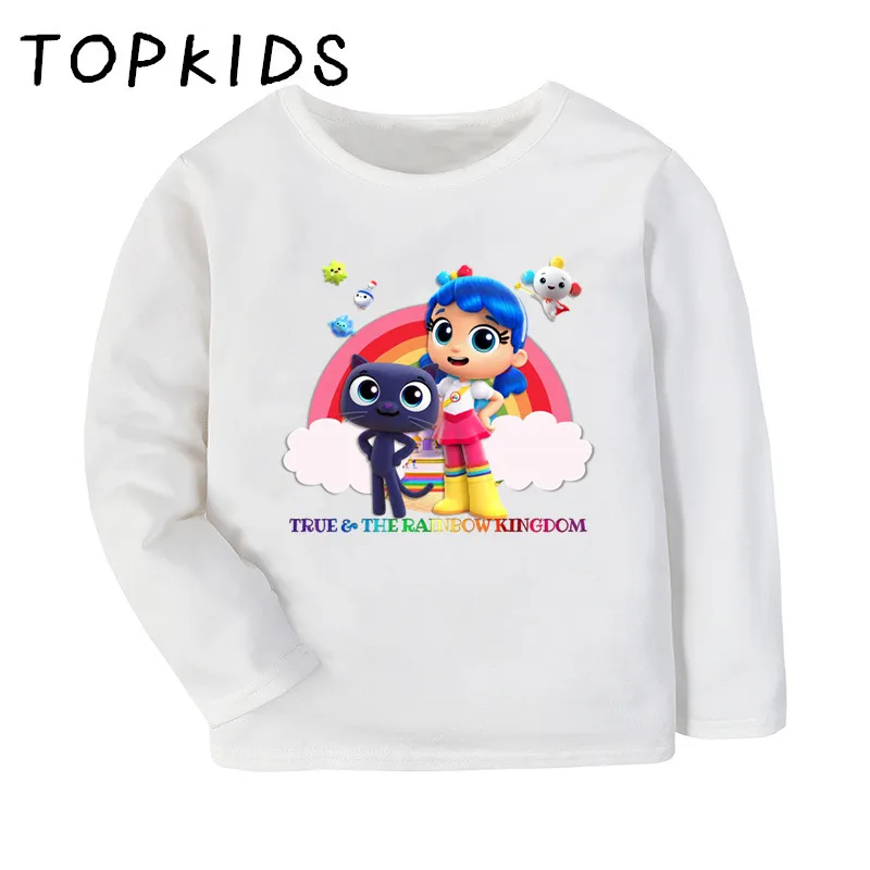 2021 Kids True and the Rainbow Kingdom Cartoon Print Funny T-shirt Children Tops Baby Boys Girls Long Sleeve T shirt,LKP5359
2021 Kids True and the Rainbow Kingdom Cartoon Print Funny T-shirt Children Tops Baby Boys Girls Long Sleeve T shirt,LKP5359