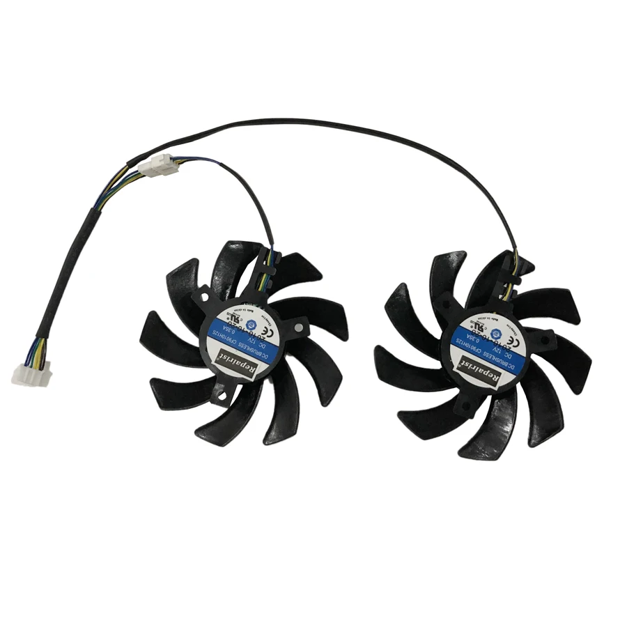 Охлаждение видеокарты 2 шт./компл. CF9010H12S RX480 RX470 VGA GPU охлаждающий графический
