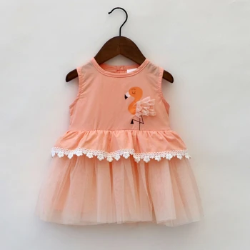 Flamingo Summer Sleveless Kids Girls Dress Princess Children Clothing Girl Dresses 
Flamingo Summer Sleveless Kids Girls Dress Princess Children Clothing Girl Dresses